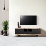 meuble TV bicolore en manguier - Image 6