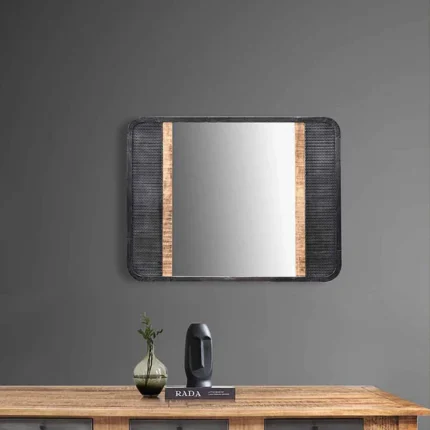 miroir en manguier massif al