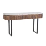 marble-top console table in solid wood - Image 5