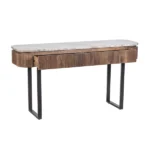 marble-top console table in solid wood - Image 4