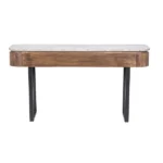 marble-top console table in solid wood - Image 2