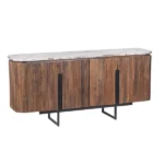 marble top sideboard in solid wood - Image 5