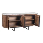 marble top sideboard in solid wood - Image 4