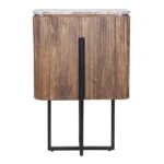 tall marble top sideboard in solid wood - Image 5