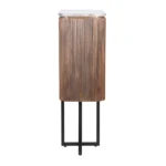 tall marble top sideboard in solid wood - Image 2