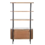 two-door shelf with marble top - Image 3