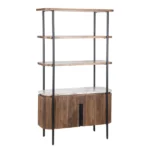 two-door shelf with marble top - Image 6