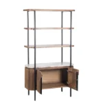 two-door shelf with marble top - Image 4