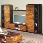 colonne bibliothèque en manguier massif - Image 4