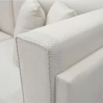 Priti teak wood sofa - Image 3