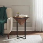 sellette Sirocco en bois de manguier et fer - Image 6