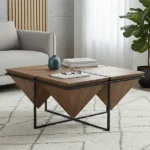 table basse Sirocco en bois de manguier et fer - Image 6