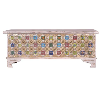 coffre exotique en bois de