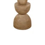 wooden pedestal marble top table - Image 6