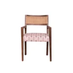 Wood and Cane Dining Chair - Image 3