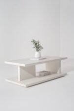 Off White Microconcrete Coffee Table-22 - Image 4