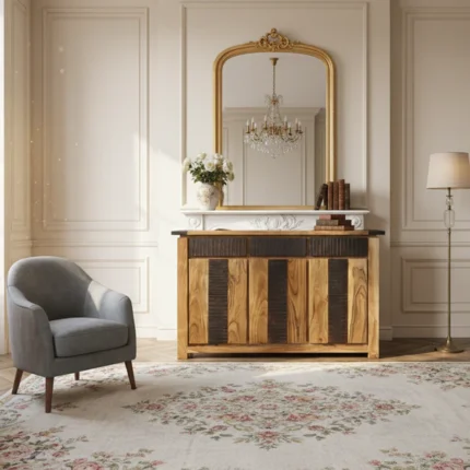 buffet en acacia massif Moon