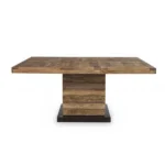 solid mango wood square table - Image 4