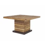 solid mango wood square table - Image 3