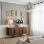 marble top sideboard in solid wood