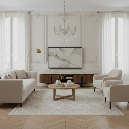 TV stand with a marble top
