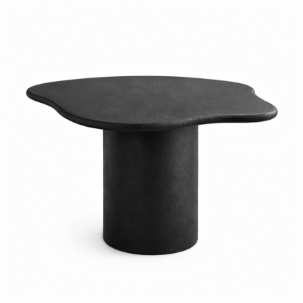 Black Microconcrete Dining Table