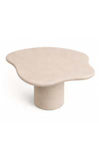 Light Beige Microconcrete Dining Table - Image 3