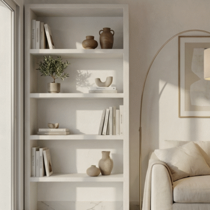 Microconcrete Shelving Unit