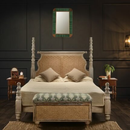 Priti Sheesham Wood Bed