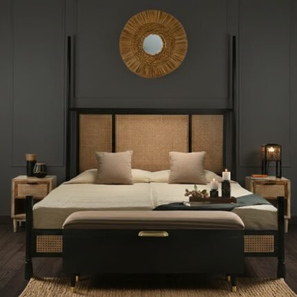 Priti Sheesham wood bed -20