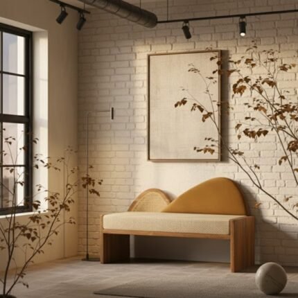 Priti Sheesham wood bench-22