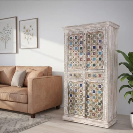 armoire en bois de manguier massif Bois