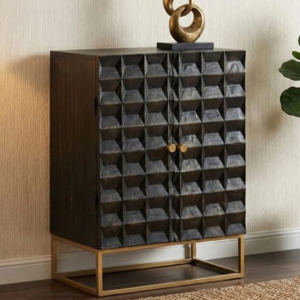 credenza in legno massello di mango