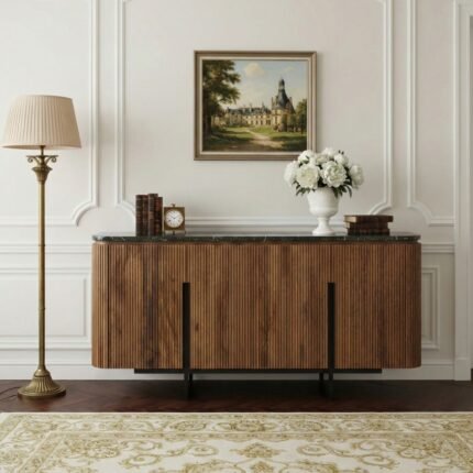 buffet Priti en marbre noir