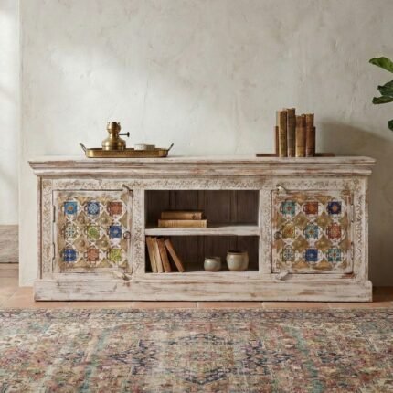 meuble télé en bois de manguier-28