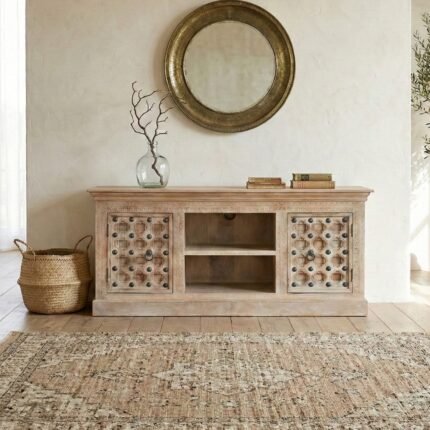 meuble TV en bois massif manguier