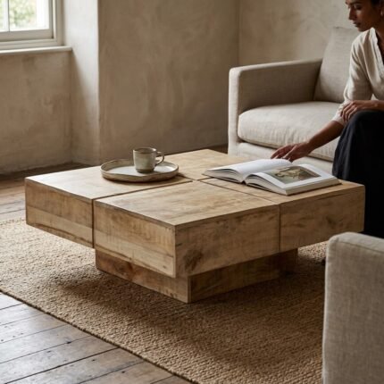 tavolino in legno di mango