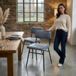 dining chair with diamond tufting - Image 3