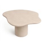 Light Beige Microconcrete Dining Table - Image 6
