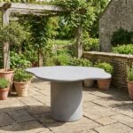 Ash Grey Microconcrete Dining Table - Image 3
