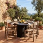 Black Microconcrete Dining Table - Image 2