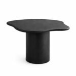 Black Microconcrete Dining Table