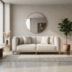 Priti teak wood sofa