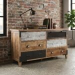 solid mango wood chest of drawers