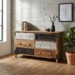 solid mango wood chest of drawers - Image 3