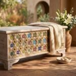 coffre exotique en bois de mingier - Image 4