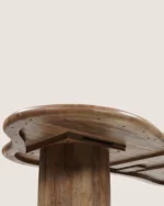 Eettafel Priti Brown Mango Wood Dining Table With Column Leg - Organic | 200 cm - Image 6