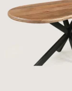 Eettafel Priti Brown mango wood dining table with Matrix Leg - Organic | 180 cm