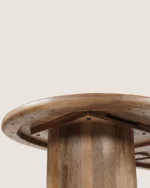 Eettafel Priti Brown Mango Wood Dining Table With Column Leg - Organic | 180 cm - Image 6