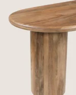 Eettafel Priti Brown Mango Wood Dining Table With Column Leg - Organic | 180 cm - Image 7